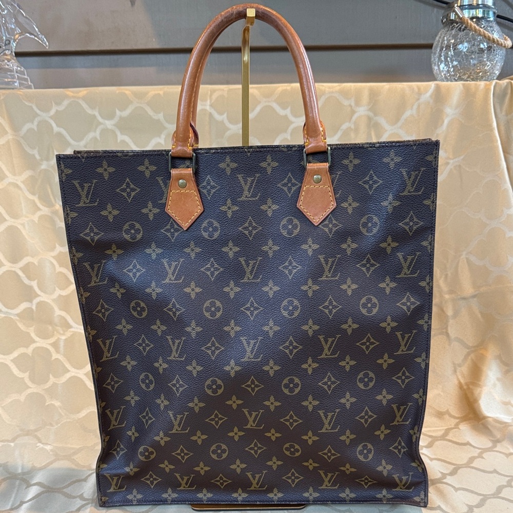 Louis Vuitton Sac Plat Brown Monogram Handbag